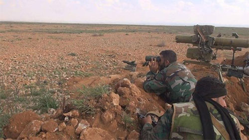 efectivos del Ejército sirio en Alepo
